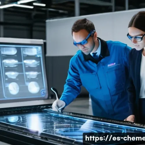 Home 8 항공우주 소재와 화학공정 - **Prompt 1: Cutting-Edge Aerospace Material Development**
"A clean, brightly lit modern aerospac...