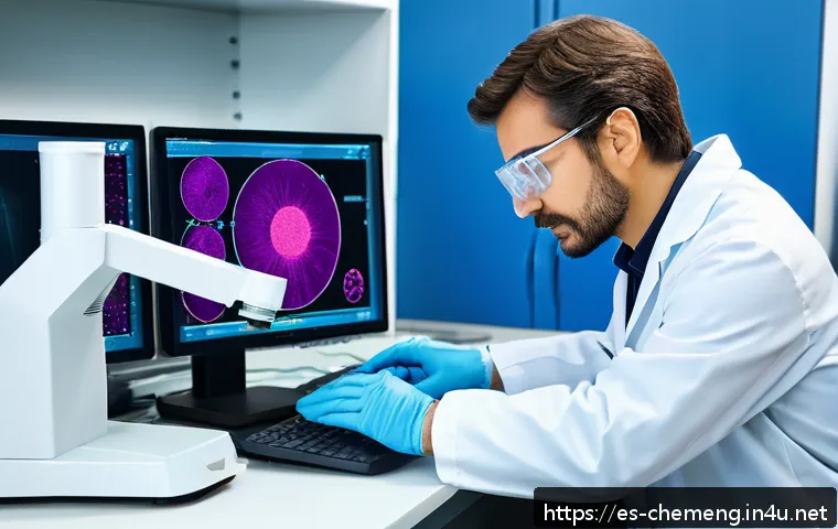고분자 가공 및 물성 분석 - A high-tech laboratory scene focusing on advanced polymer analysis equipment: a scientist wearing pr...